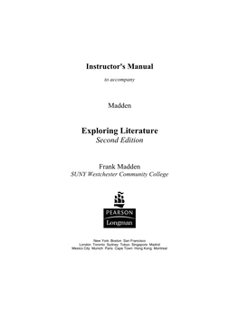 Exploring Literature Second Edition