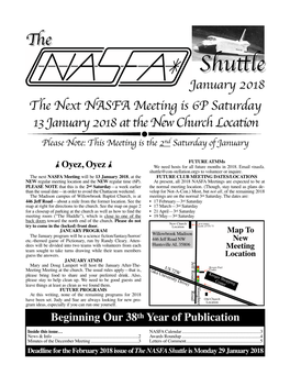 January 2018 NASFA Shuttle