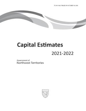 Capital Estimates 2021-2022 Northwest Territories