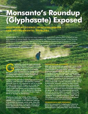 Monsanto's Roundup (Glyphosate)