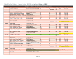 Class of 2023 Academic Calendar Spreadsheet