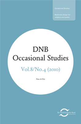 DNB Occasional Studies Vol.8/No.4 (2010)