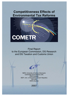 COMETR Competitiveness Effects of Environmental Tax Reforms
