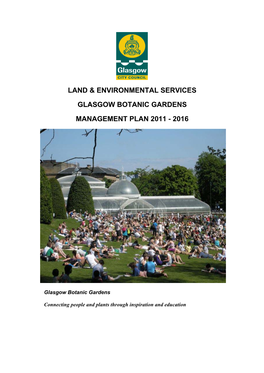 Land & Environmental Services Glasgow Botanic
