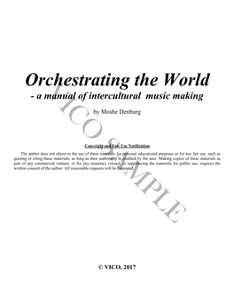 Orchestrating the World - a Manualvico of Intercultural Music Making