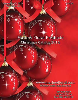 Marlow Floral Products Christmas Catalog 2016