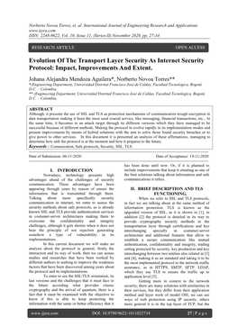 Evolution of the Transport Layer Security As Internet Security Protocol: Impact, Improvements and Extent