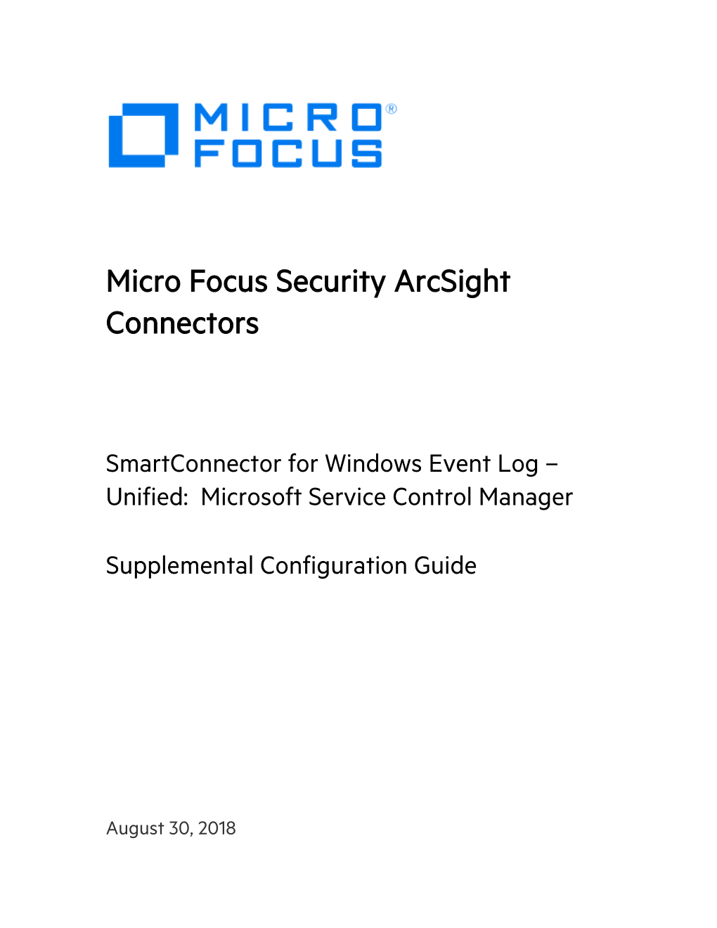 Smartconnector Configuration Guide for Microsoft Windows Event Log – Unified, Selecting Microsoft Windows Event Log – Unified As the Connector to Be Configured