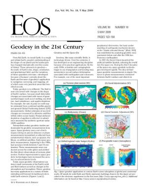 Geodesy in the 21St Century