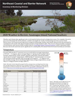 2020 Weather in Review: Assateague Island National Seashore