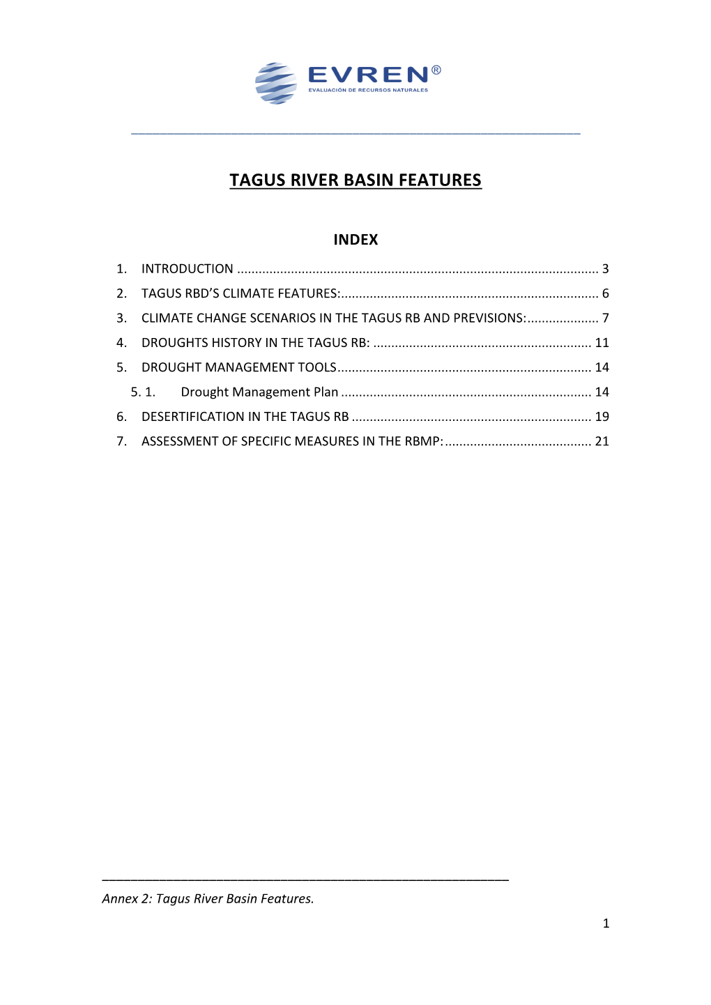 Tagus River Basin Features