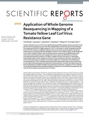 Application of Whole Genome Resequencing in Mapping
