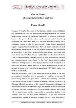 Christian Statements of Contrition Peggy Obrecht