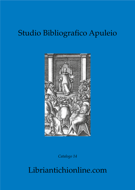 Studio Bibliografico Apuleio Libriantichionline.Com