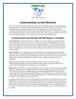 Understanding Corneal Blindness