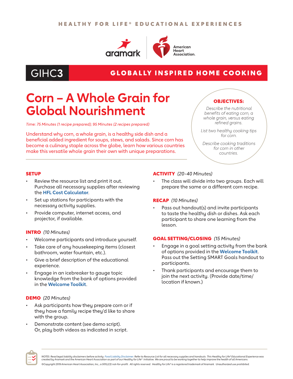 Corn – a Whole Grain for Global Nourishment Resource List
