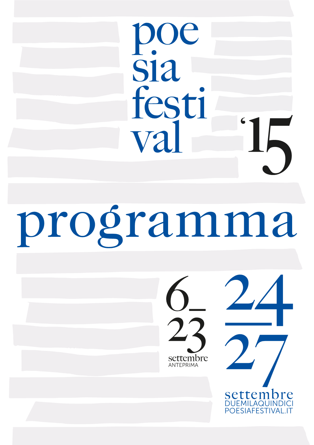 Programma Poesia Festival 2015