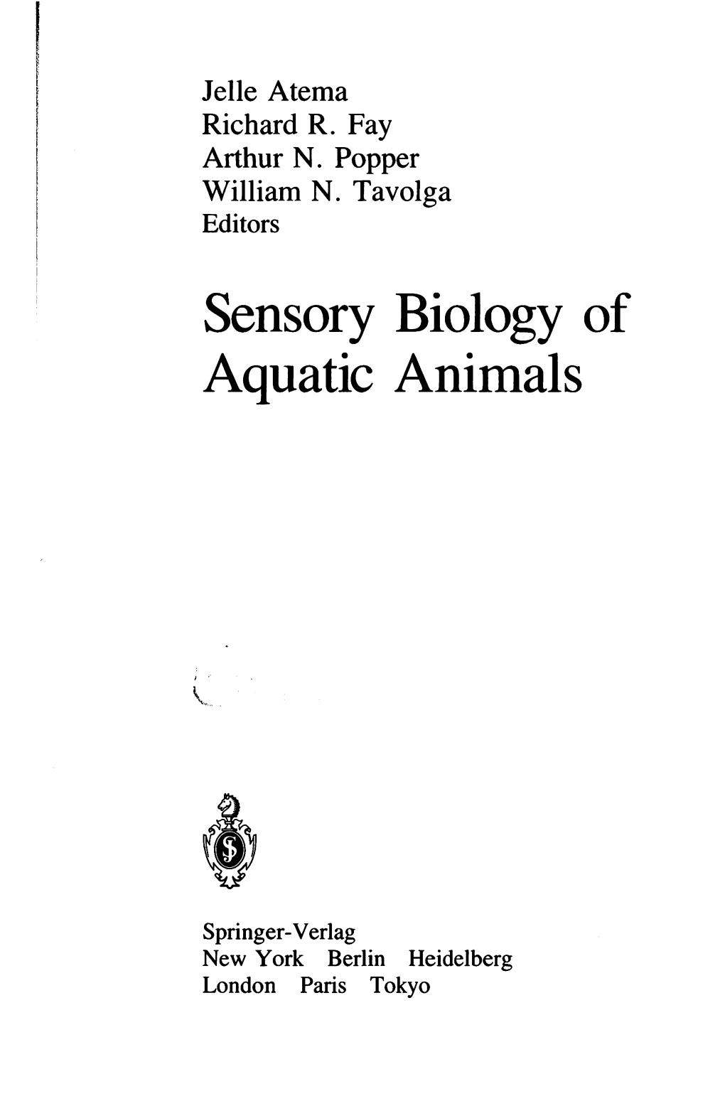 Sensory Biology of Aquatic Animals