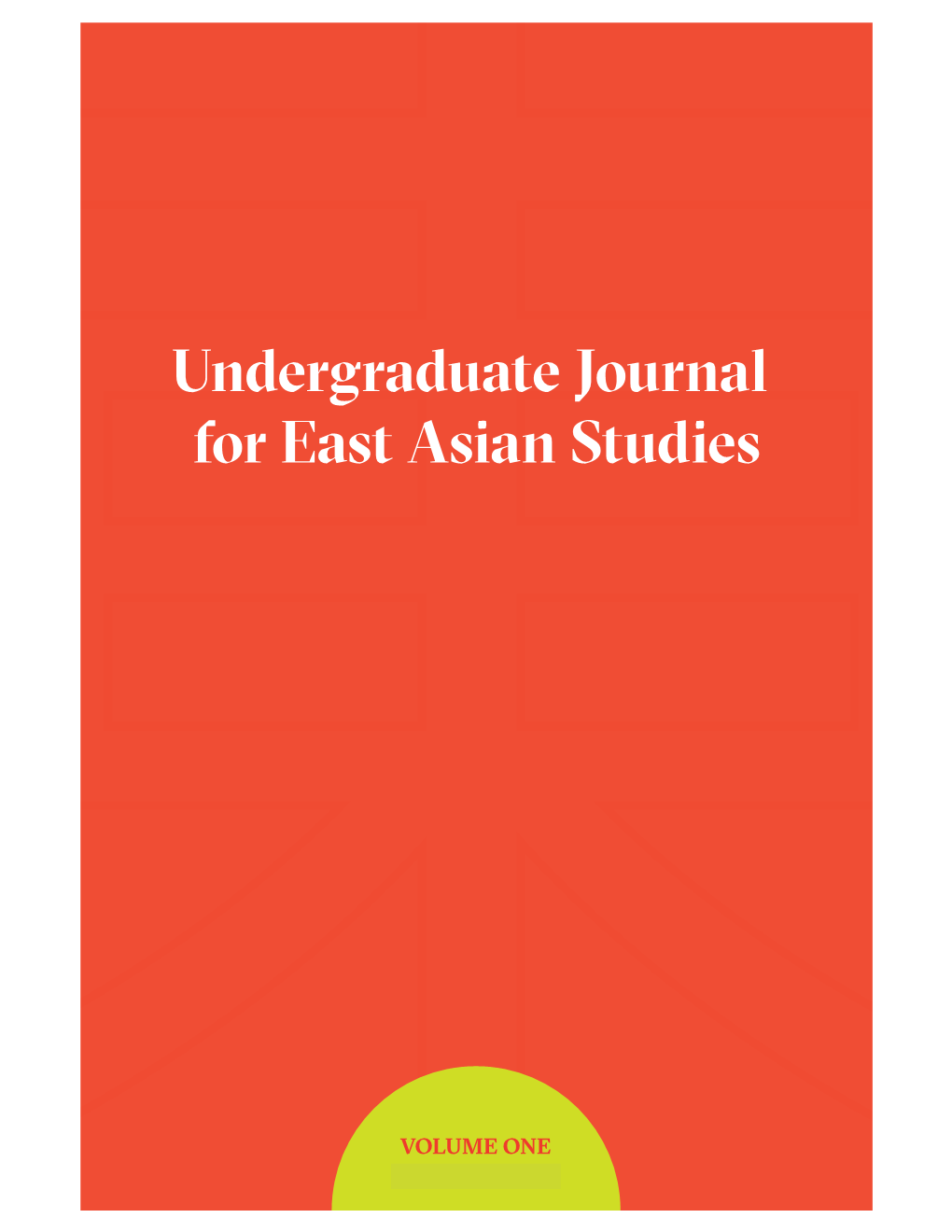 Undergraduate Journal for East Asian Studies
