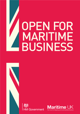 Open for Maritime Business