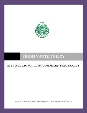 Sindh Youth Policy