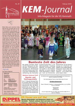 KEM-Journal Info-Magazin Für Die VG Kemnath