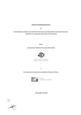 Contrato Interadministrativo De Cooperação Entre a CIMVDL E a CIMBSE