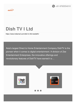 Dish TV I Ltd