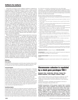 Chromosome Cohesion Is Regulated by a Clock Gene Paralogue TIM-1