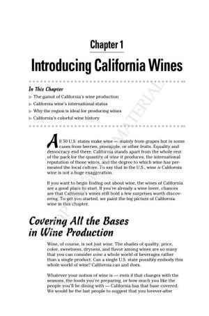 Introducing California Wines