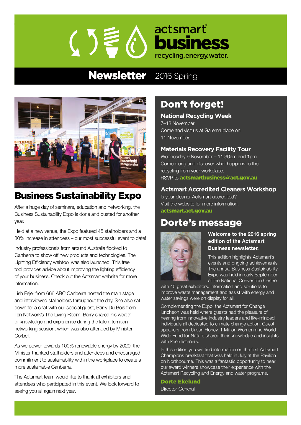 Spring Newsletter 2016