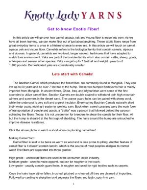 Get to Know Exotic Fiber!