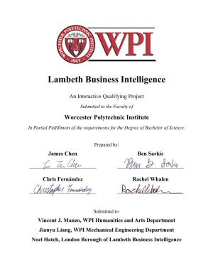 Lambeth Business Intelligence