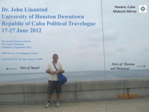 Cuba Travelogue 2012