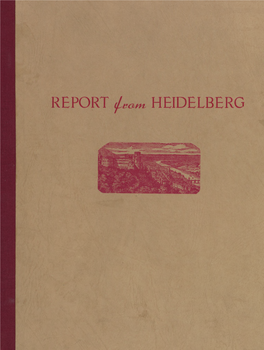 Report from Heidelberg