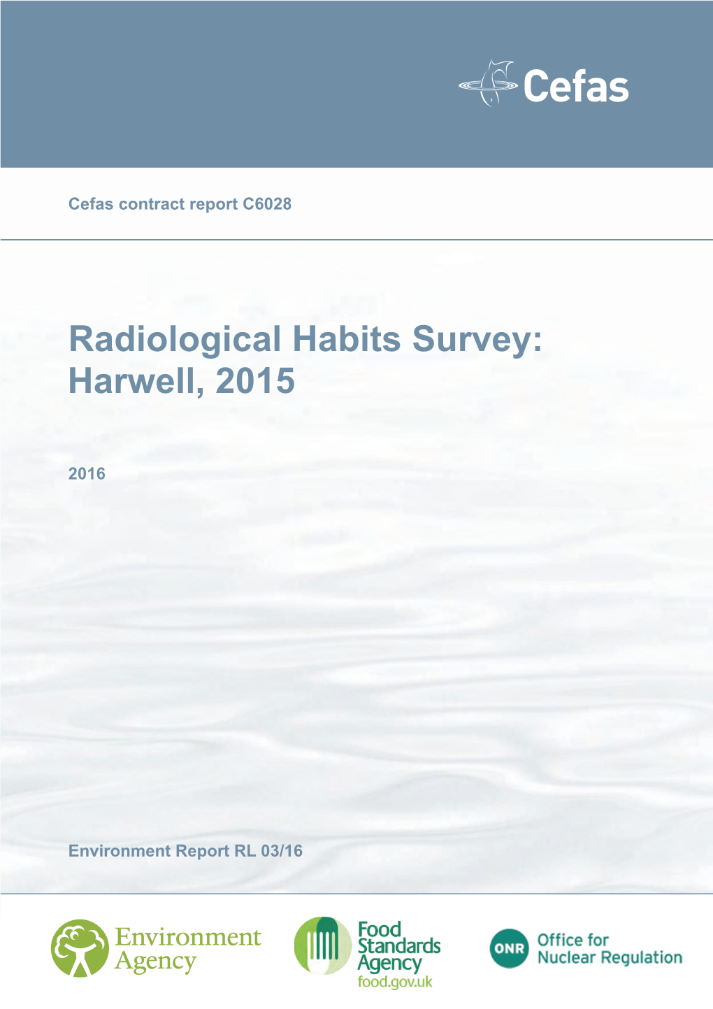 Radiological Habits Survey: Harwell, 2015