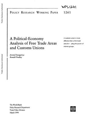 A Political-Economy Analysis of Free-Trade Areas and Custom Unions