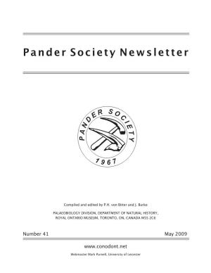 Pander Society Newsletter