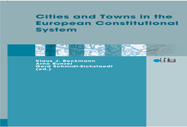 Cities and Towns in the European Constitutional System