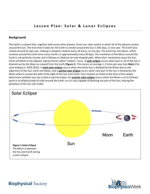 022520 Solar Eclipse Lesson Plan Sae,Rdh