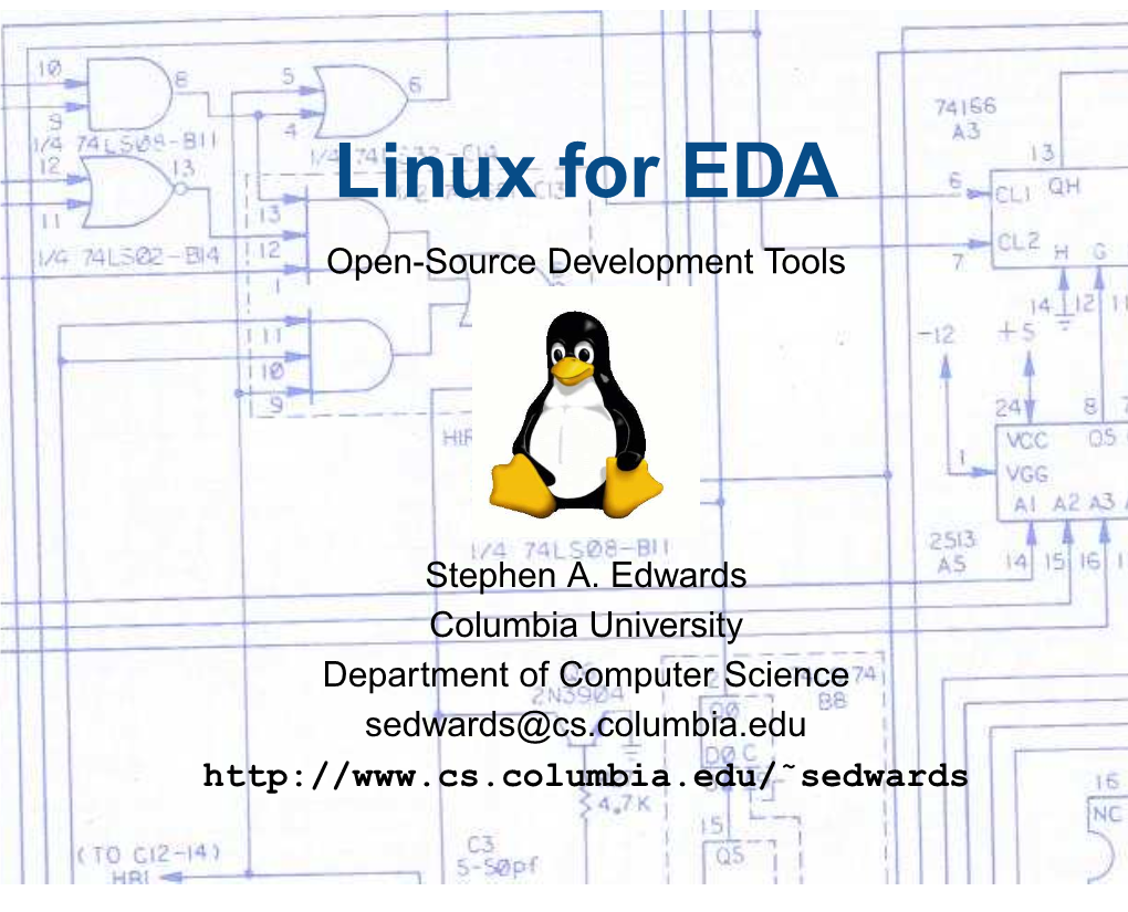 Linux for EDA Open-Source Development Tools