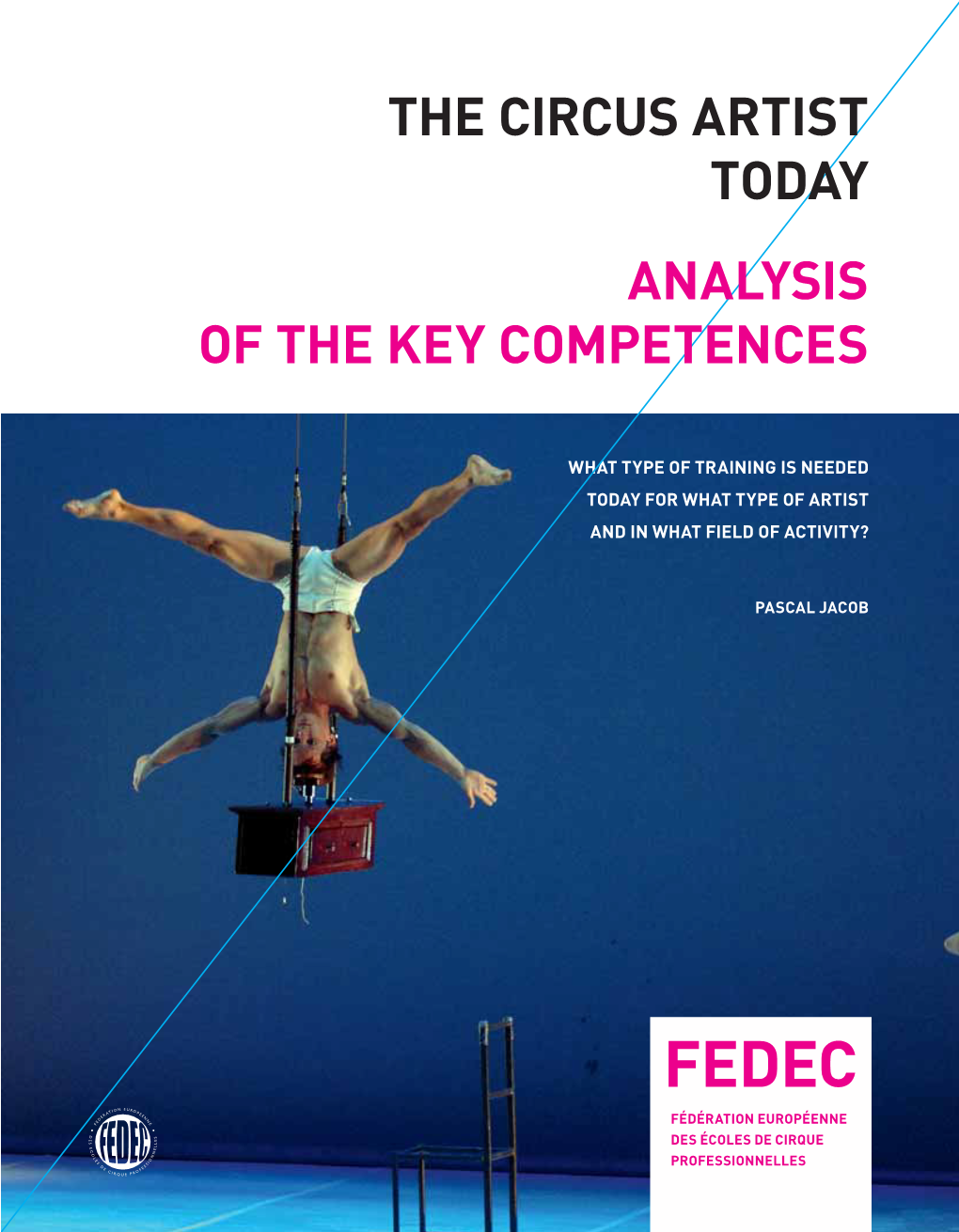 Fedec Fédération Européenne Des Écoles De Cirque Professionnelles the Fedec 3