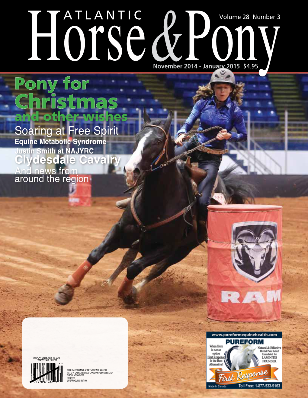 Christmas and Other Wishes Soaring at Free Spirit Equine Metabolic Syndrome Justin Smith at NAJYRC Clydesdale Cavalry and News from Around the Region