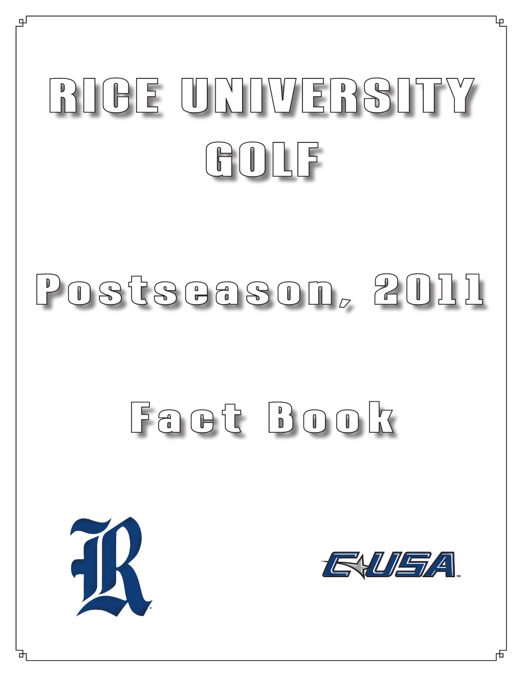 Rice University Golf