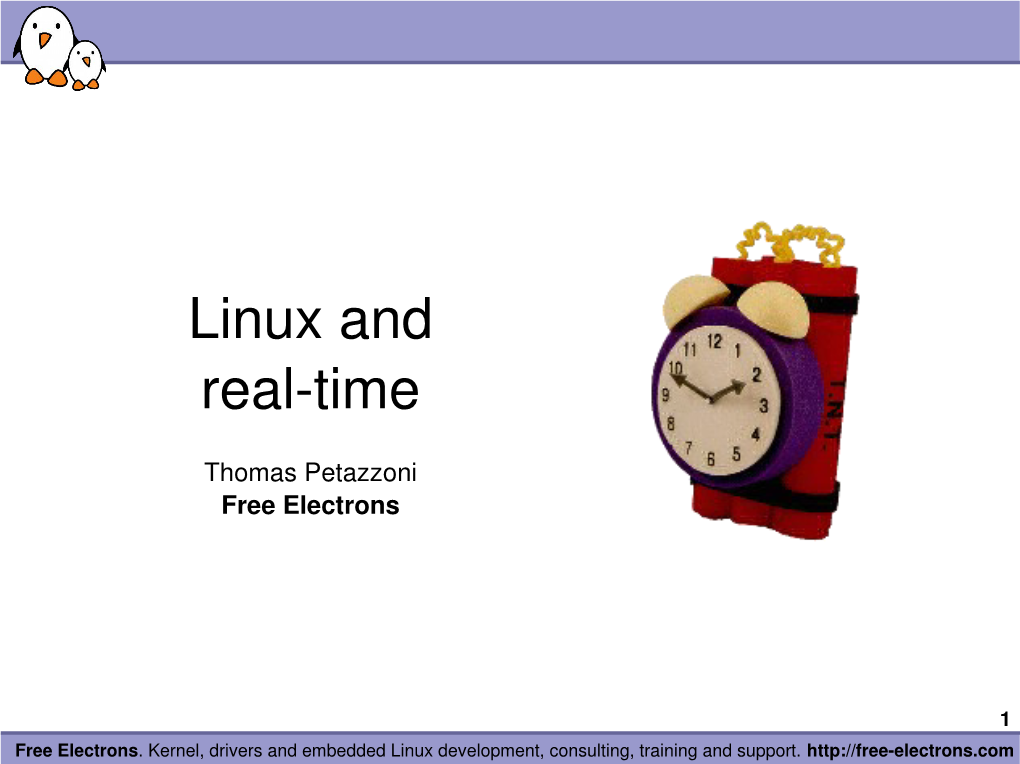 Real-Time in Embedded Linux Systems