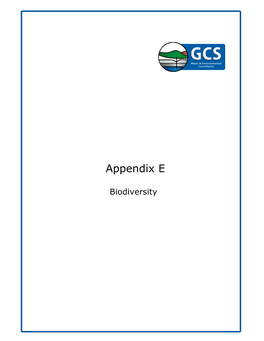 Leeuwpan Appendix E Biodiversity