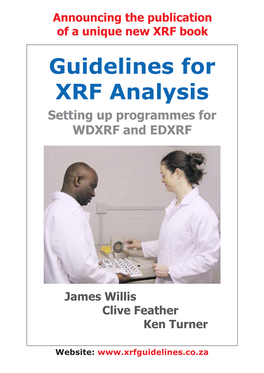 Guidelines for XRF Analysis Setting up Programmes for WDXRF and EDXRF