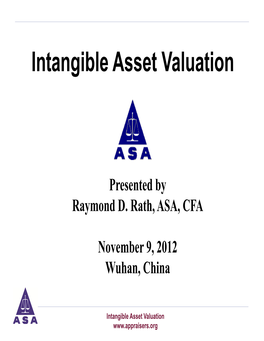 Intangible Asset Valuation