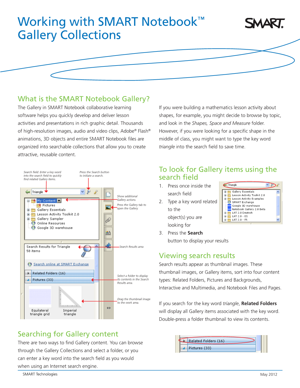 Working with SMART Notebook™ Gallery Collections
