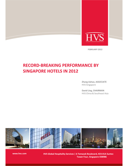 Record-Breaking Performance by Singapore Hotels in 2012